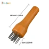 Dụng cụ làm mềm thịt di động tay cầm gỗ – mềm cá, rau củ, bít tết bò, tiện lợi, giá 66.000đ 6