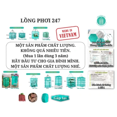 Dụng Cụ Làm Xúc Xích, Phơi Lạp Xưởng 247 - Chống Ruồi 100% Kiểm Định An Toàn - 120.000₫