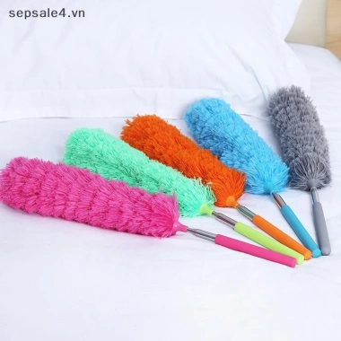 Dụng cụ lau bụi thép không gỉ tay dài, bàn chải sợi nhỏ cho ô tô và nhà- Giảm 20%