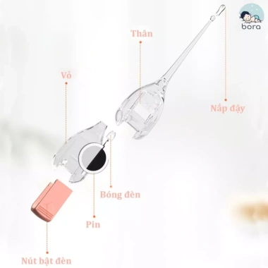 Dụng cụ lấy ráy tai cho bé có đèn LED - An toàn, tiện lợi, chỉ 29.900 VND