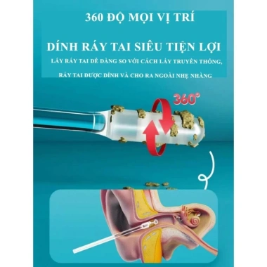 Dụng Cụ Lấy Ráy Tai Dính 24 Cây - Keo Mềm An Toàn, Không Đau, Hiệu Quả 39.000 VND