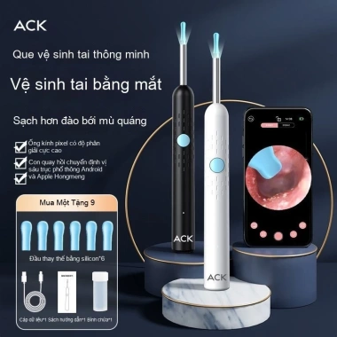Dụng cụ lấy ráy tai không dây ACK Visual – Siêu rõ, làm sạch phát sán, giảm giá 23% 4