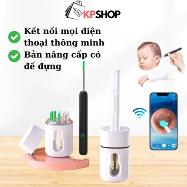 Dụng cụ lấy ráy tai nội soi camera NE3 không dây, điều khiển app, mọi điện thoại – chỉ 39.000₫