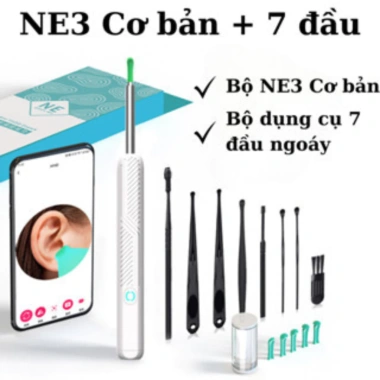Dụng cụ lấy ráy tai nội soi camera NE3 không dây, điều khiển app, mọi điện thoại – chỉ 39.000₫