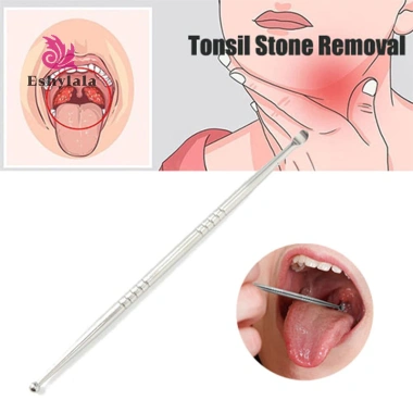 Dụng cụ loại bỏ đá Tonsil thép không gỉ, tẩy sáp tai, sạch miệng, chăm sóc sức khỏe - 37.950 VND