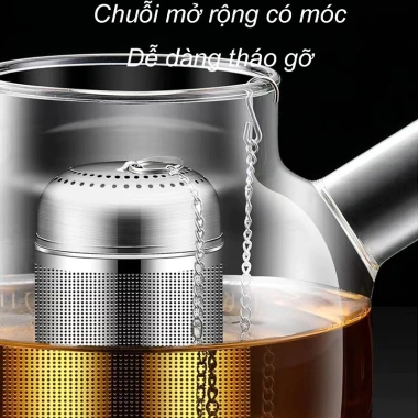 Dụng cụ lọc inox 304 hình trụ lưới cao cấp - Bền bỉ, lọc cặn trà và gia vị Welink 4