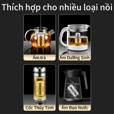 Dụng cụ lọc inox 304 hình trụ lưới cao cấp - Bền bỉ, lọc cặn trà và gia vị Welink 5