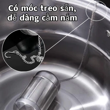 Dụng cụ lọc inox 304 hình trụ lưới cao cấp - Bền bỉ, lọc cặn trà và gia vị Welink 6