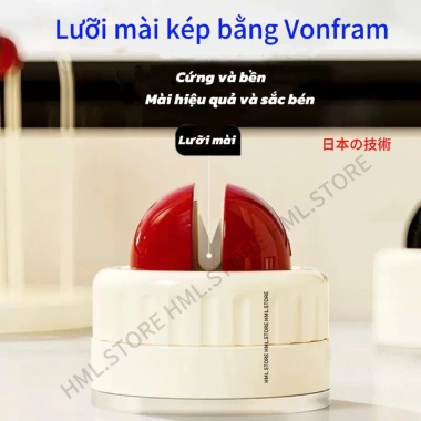 Dụng cụ mài dao đa năng mini gắn tường, siêu nhỏ gọn, đế hút chân không, lưỡi mài Vonfram dày bền, chỉ 48.000₫ 2