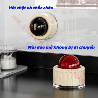 Dụng cụ mài dao đa năng mini gắn tường, siêu nhỏ gọn, đế hút chân không, lưỡi mài Vonfram dày bền, chỉ 48.000₫ 5