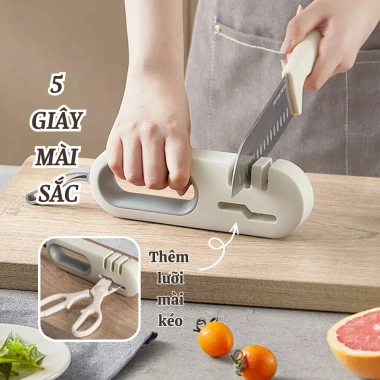 Dụng cụ mài dao kéo 4in1 - Mài sắc trong 5 giây, giảm còn 77.900₫