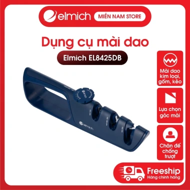Dụng cụ mài dao kéo Elmich EL8.425DB xanh đậm 3 rãnh đa năng, nhỏ gọn chuẩn châu Âu - Giá 229.000 VND