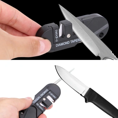 Dụng Cụ Mài Dao Kéo Mini Đa Năng Hình Bầu Dục, Cầm Tay, Lỗ Móc Treo, Bỏ Túi - Giá chỉ 47.000đ