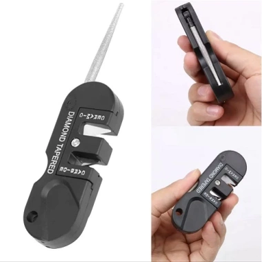 Dụng Cụ Mài Dao Kéo Mini Đa Năng Hình Bầu Dục, Cầm Tay, Lỗ Móc Treo, Bỏ Túi - Giá chỉ 47.000đ