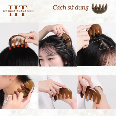 Dụng cụ mát xa mặt sừng tự nhiên - nâng cơ, giảm nếp nhăn, trẻ hoá da, chỉ 40k