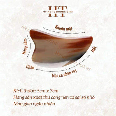 Dụng cụ mát xa mặt sừng tự nhiên - nâng cơ, giảm nếp nhăn, trẻ hoá da, chỉ 40k