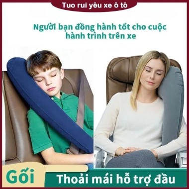 Dụng cụ ngủ trên ô tô trẻ em - Gối ôm cổ chống siết dây an toàn, chỉ 145.400₫