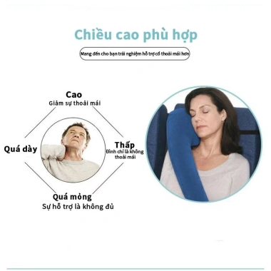 Dụng cụ ngủ trên ô tô trẻ em - Gối ôm cổ chống siết dây an toàn, chỉ 145.400₫