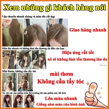 Dụng cụ nhuộm tóc không phai 360 ngày, không amoniac, gạo nâu bạc hà - 96.330đ
