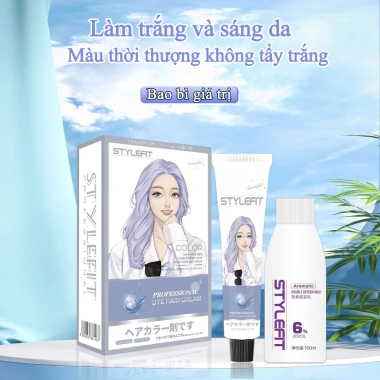 Dụng cụ nhuộm tóc không phai 360 ngày, không amoniac, gạo nâu bạc hà - 96.330đ