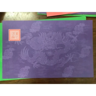 Dụng Cụ Phong Thủy 200 Tờ Giấy In Sớ A3s Hoa Văn Rồng Nhiều Màu - Giá 59.100₫, Miễn phí vận chuyển