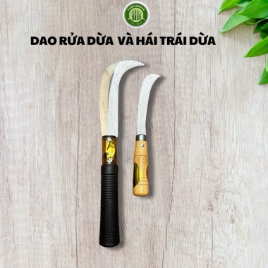 Dụng cụ rửa dừa và hái trái dừa nhập khẩu sắc bén 3 tấc 2 tấc - Giá chỉ 20.000đ