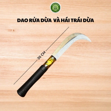 Dụng cụ rửa dừa và hái trái dừa nhập khẩu sắc bén 3 tấc 2 tấc - Giá chỉ 20.000đ