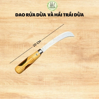 Dụng cụ rửa dừa và hái trái dừa nhập khẩu sắc bén 3 tấc 2 tấc - Giá chỉ 20.000đ