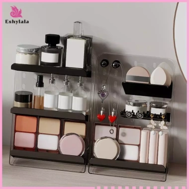 Dụng cụ sắp xếp mỹ phẩm và trang sức Acrylic 3 tầng cho phòng tắm Vanity giá ưu đãi 128.590đ