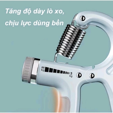 Dụng Cụ Tập Cơ Tay Kìm Bóp Tay Đếm Số 60kg - Chịu Lực Xịn, Tập Gym Tại Nhà 79k