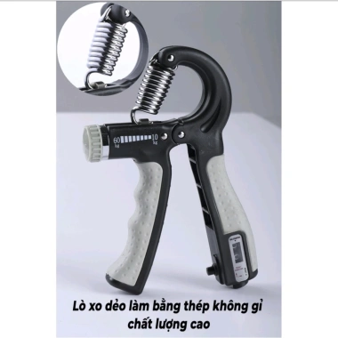 Dụng Cụ Tập Cơ Tay Kìm Bóp Tay Đếm Số 60kg - Chịu Lực Xịn, Tập Gym Tại Nhà 79k
