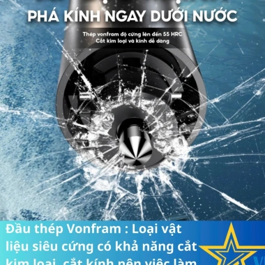 Dụng cụ thoát hiểm ô tô 4in1 VIETMART CAR – Bảng số, đèn pin, dao cắt, giá 320.000₫ 5