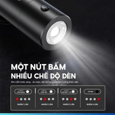 Dụng cụ thoát hiểm ô tô 4in1 VIETMART CAR – Bảng số, đèn pin, dao cắt, giá 320.000₫ 7