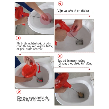 Dụng cụ thông cống, thoát nước 3-10m cho lavabo, ống cống, phòng tắm – Giá ưu đãi 137.449 VND