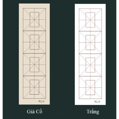 Dụng Cụ Thư Pháp 100 Tờ - Giấy luyện viết Kè Ô Hồi Ô Mễ, luyện chữ Lâm Thiếp Hán Việt, giảm giá 35.640 VND