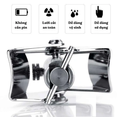 Dụng cụ tỉa lông mũi cầm tay thép không gỉ - Cắt không đau, an toàn, vệ sinh, giá 24.000 VND 3