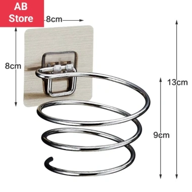 Dụng Cụ Treo Máy Sấy Tóc Inox Kiểu Cơn Lốc Xoắn - Kệ Treo Bền Bỉ, Giá 25.000 8 Dụng Cụ Treo Máy Sấy Tóc Inox Kiểu Cơn Lốc Xoắn - Kệ Treo Bền Bỉ, Giá 25.000 8