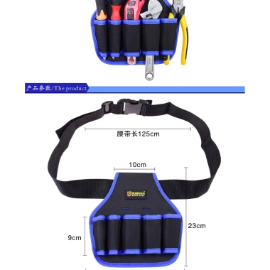 Dụng cụ túi thắt lưng thợ điện đa chức năng Multi-Jack, vải dày, sửa chữa phần cứng - Túi Niu 5DYA 8