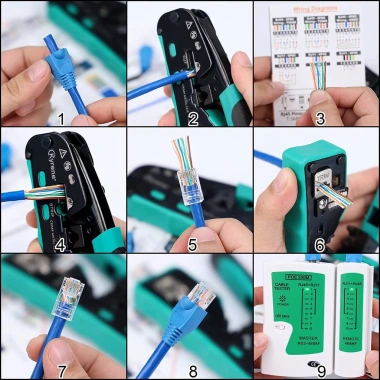 Dụng cụ uốn RJ45 đa chuẩn Cat5e Cat6 Cat6a Cat7, hỗ trợ RJ11/RJ12 – Giá chỉ 489.499đ 6