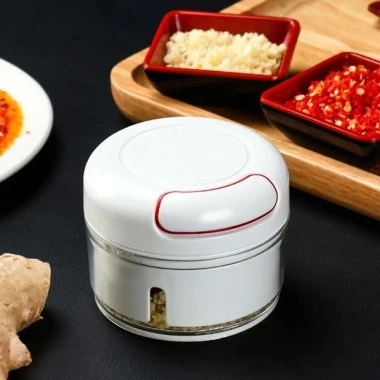 Dụng Cụ Xay Tỏi Ớt Bằng Tay Có Dây Kéo Tiện Dụng Chooper Trắng Giá 29.000