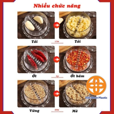 Dụng cụ xay tỏi ớt mini - Cối xay nhựa Việt Nhật 1.382, tiện lợi, giá chỉ 20.000đ