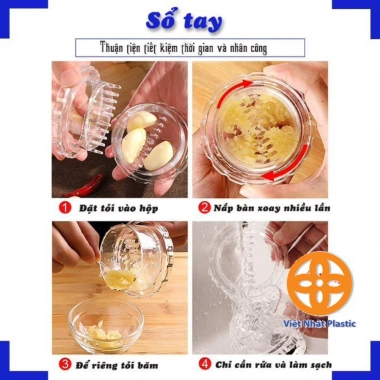 Dụng cụ xay tỏi ớt mini - Cối xay nhựa Việt Nhật 1.382, tiện lợi, giá chỉ 20.000đ