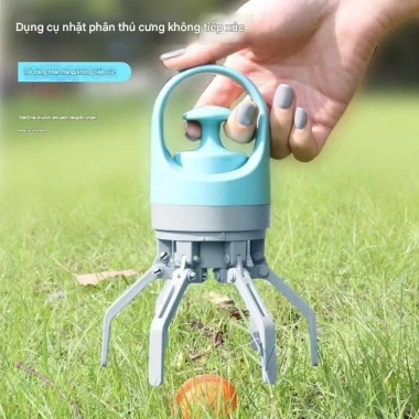 Dụng cụ xúc phân chó di động 6 móng và kẹp túi rác ngoài trời, giá 300.000₫
