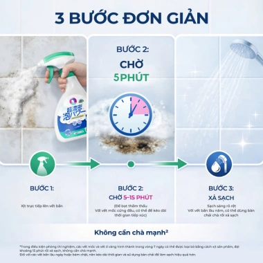 Dung dịch bọt vệ sinh phòng tắm LOGESKI - Không cần chà, làm sạch mạnh, khử mùi, ngừa nấm mốc, chỉ 149.000₫