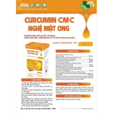 Dung dịch Dạ Dày Curcumin Nghệ Mật Ong - Giảm viêm loét, ợ nóng, đau bao tử, 120k