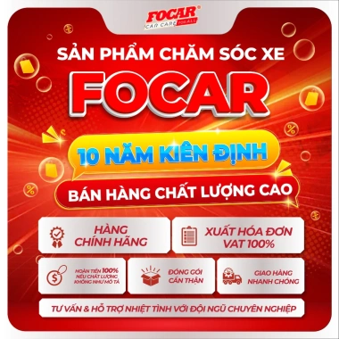Dung dịch Focar Anti Rain 500ml - Chống bám nước, bụi, làm sạch kính xe, giá 159k