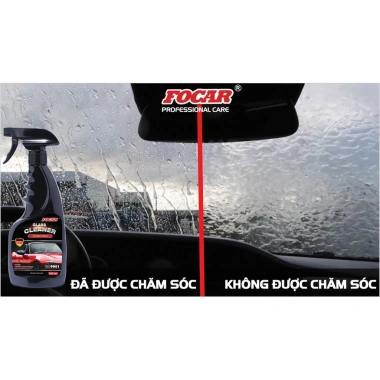 Dung dịch Focar Anti Rain 500ml - Chống bám nước, bụi, làm sạch kính xe, giá 159k