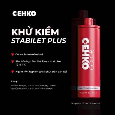 Dung Dịch Giảm Kiềm CEHKO Stabilet Plus 1.000ml - Cân Bằng pH, Phục Hồi Tóc Hư Tổn, Tóc Mềm Mượt - Giảm Giá Đến 23% 2 Dung Dịch Giảm Kiềm CEHKO Stabilet Plus 1.000ml - Cân Bằng pH, Phục Hồi Tóc Hư Tổn, Tóc Mềm Mượt - Giảm Giá Đến 23% 2