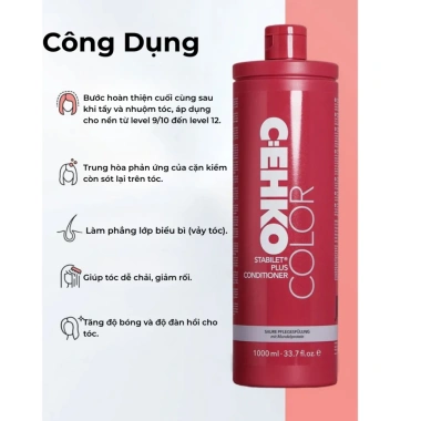 Dung Dịch Giảm Kiềm CEHKO Stabilet Plus 1.000ml - Cân Bằng pH, Phục Hồi Tóc Hư Tổn, Tóc Mềm Mượt - Giảm Giá Đến 23% 4 Dung Dịch Giảm Kiềm CEHKO Stabilet Plus 1.000ml - Cân Bằng pH, Phục Hồi Tóc Hư Tổn, Tóc Mềm Mượt - Giảm Giá Đến 23% 4