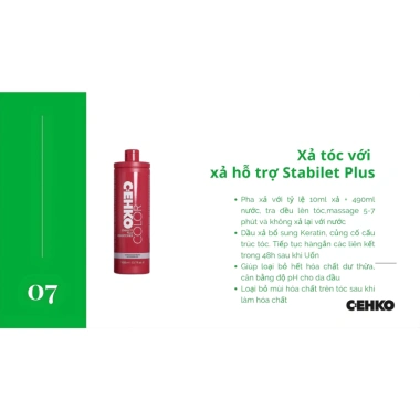 Dung Dịch Giảm Kiềm CEHKO Stabilet Plus 1.000ml - Cân Bằng pH, Phục Hồi Tóc Hư Tổn, Tóc Mềm Mượt - Giảm Giá Đến 23% 7 Dung Dịch Giảm Kiềm CEHKO Stabilet Plus 1.000ml - Cân Bằng pH, Phục Hồi Tóc Hư Tổn, Tóc Mềm Mượt - Giảm Giá Đến 23% 7